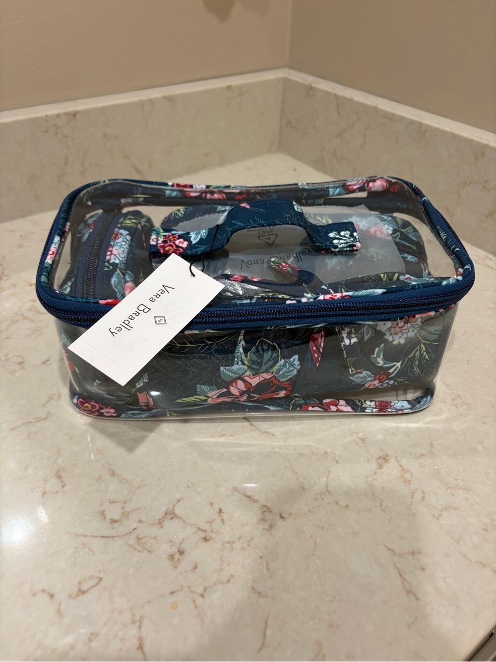 Vera Bradley 4 piece Cosmetic Travel set.
